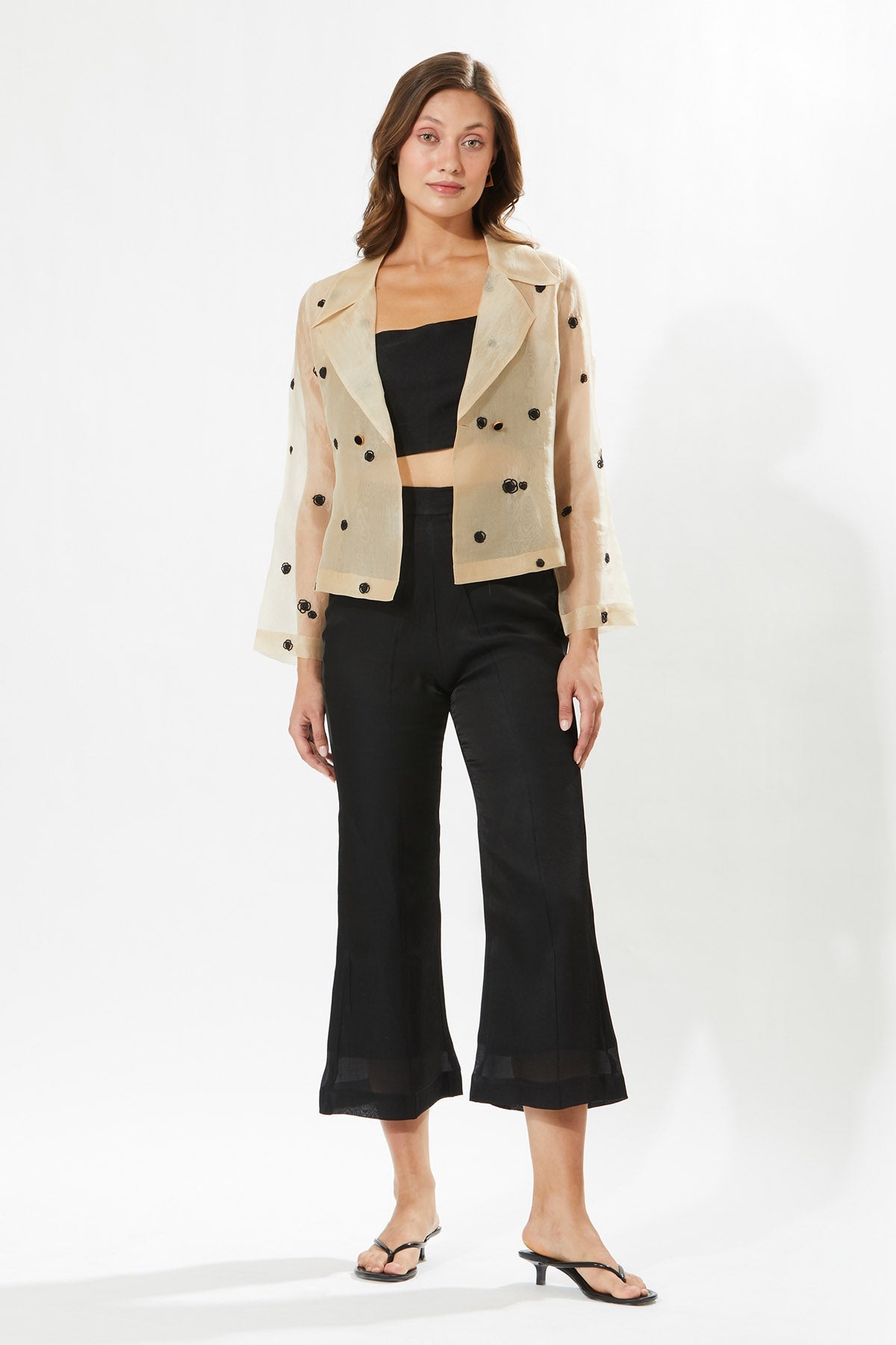 Buy Designer Meadow Rosa Embroidery Jacket for Women at ScrollnShops